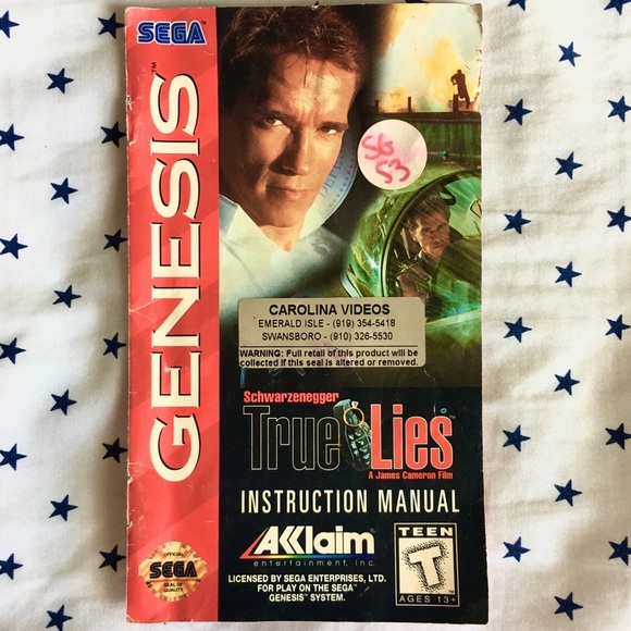 🛑 SOLD 🛑 True Lies (Sega Genesis Game) - Picture 5 of 8